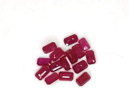 Natural Ruby Mozambique Octagon 5x3 MM
