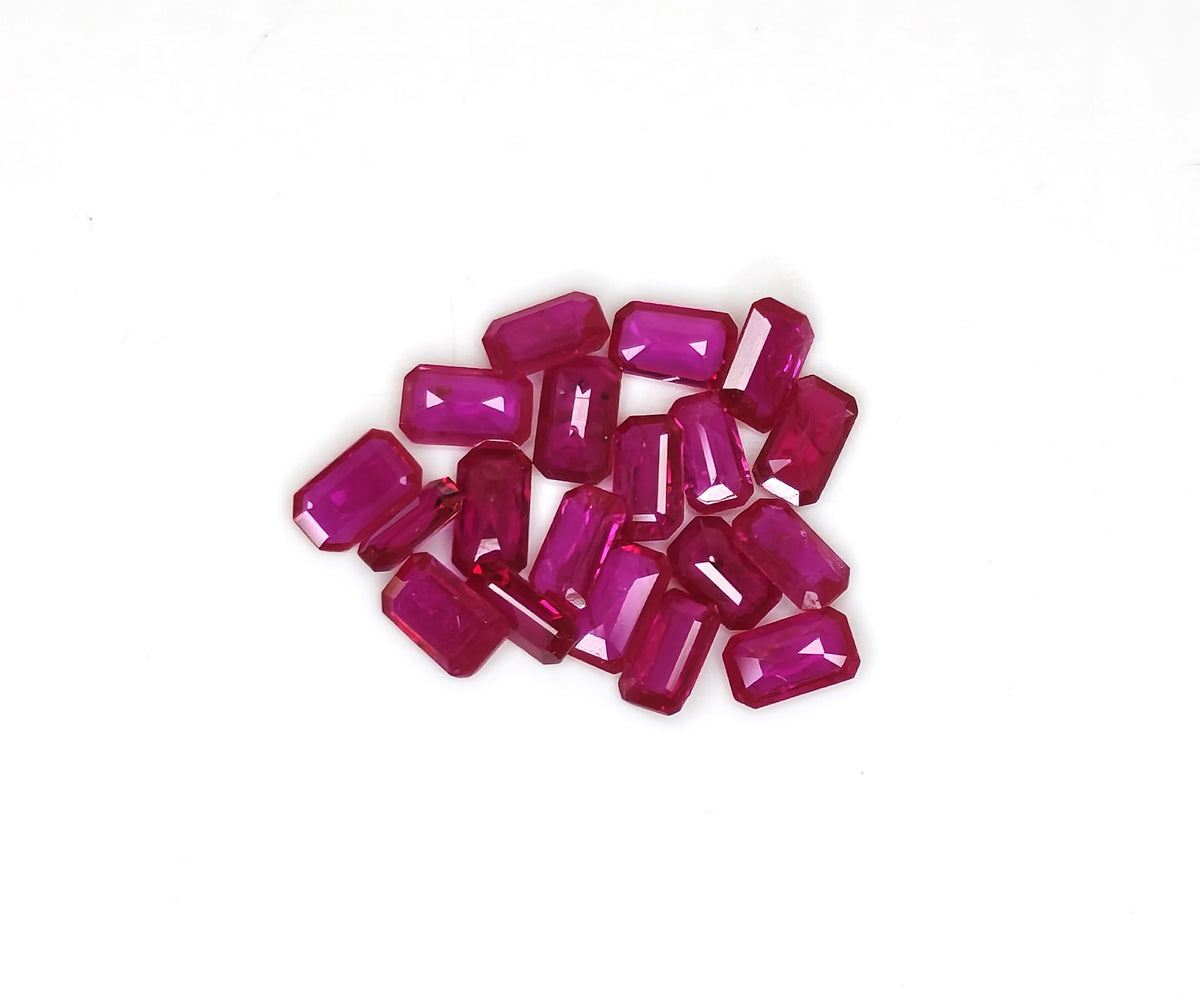 Natural Ruby Mozambique Octagon 5x3 MM