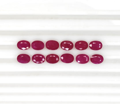 Natural Ruby Mozambique Oval 7x5 MM