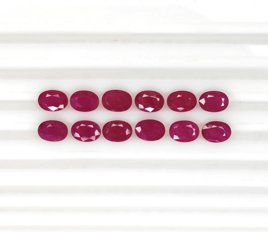Natural Ruby Mozambique Oval 7x5 MM